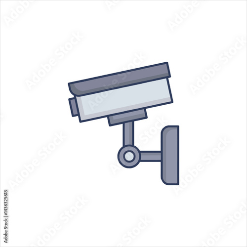 security camera isolated on white