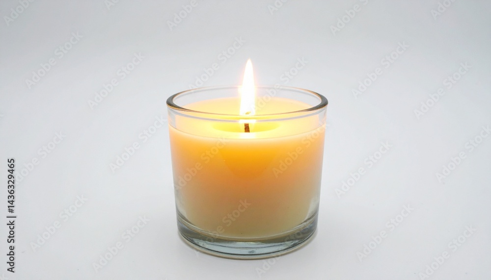 candle in glass candle in glass