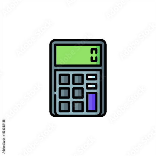 calculator isolated on white