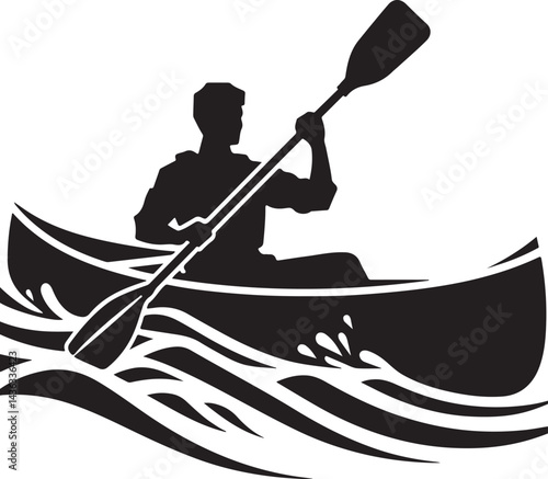 kayaking in the river