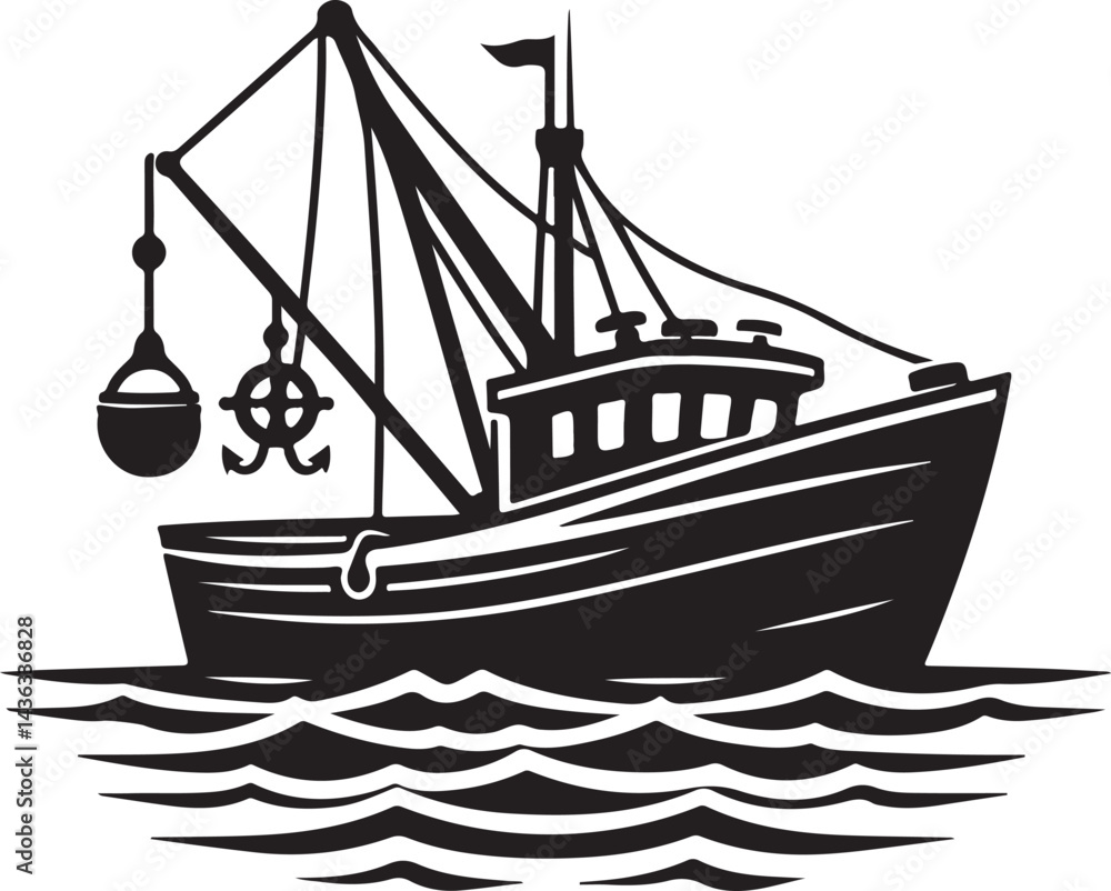 vector illustration of a ship vector illustration of a ship