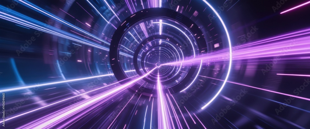 enchanting circular light at the end of a tunnel illustration enchanting circular light at the end of a tunnel illustration