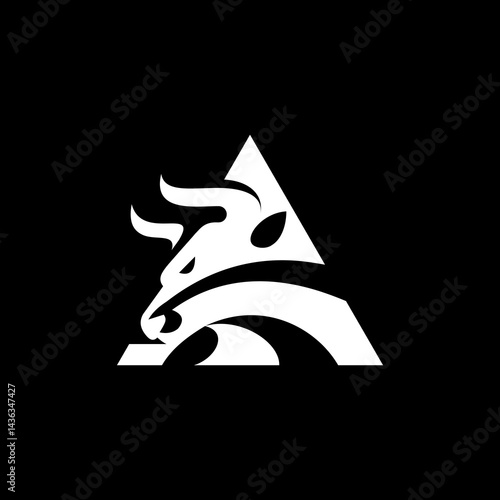 letter A bull logo