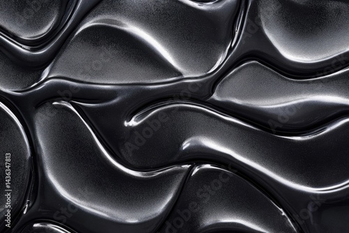 Abstract dark metallic liquid texture
