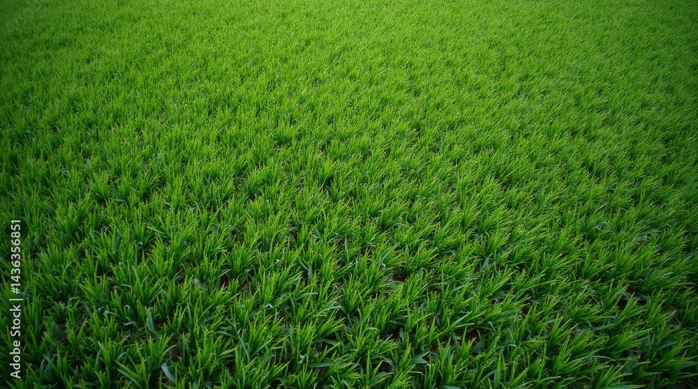 Lawn of mown green grass. Top view