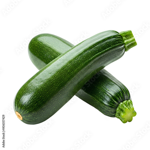 Принти на полотні zucchini isolated on white background 3d pgn food item HD healthy fresh vegetabl