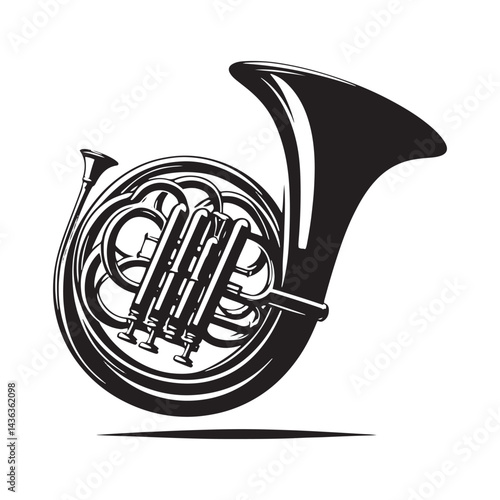 Elegance in Woodwind: A Beautiful Collection of English Horn Vector Silhouettes Celebrating the Graceful Shape, Rich Sound, and Classical Charm of This Iconic Instrument.