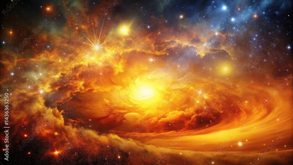 A Celestial Tapestry of Glowing Nebulae and Radiant Stars in a Cosmic Dance of Light and Energy A Celestial Tapestry of Glowing Nebulae and Radiant Stars in a Cosmic Dance of Light and Energy