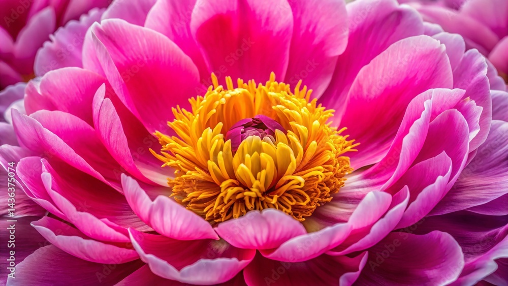 Macro Pink Peony Flower Head, Delicate Bloom, Botanical Close-up, Floral Photography Macro Pink Peony Flower Head, Delicate Bloom, Botanical Close-up, Floral Photography