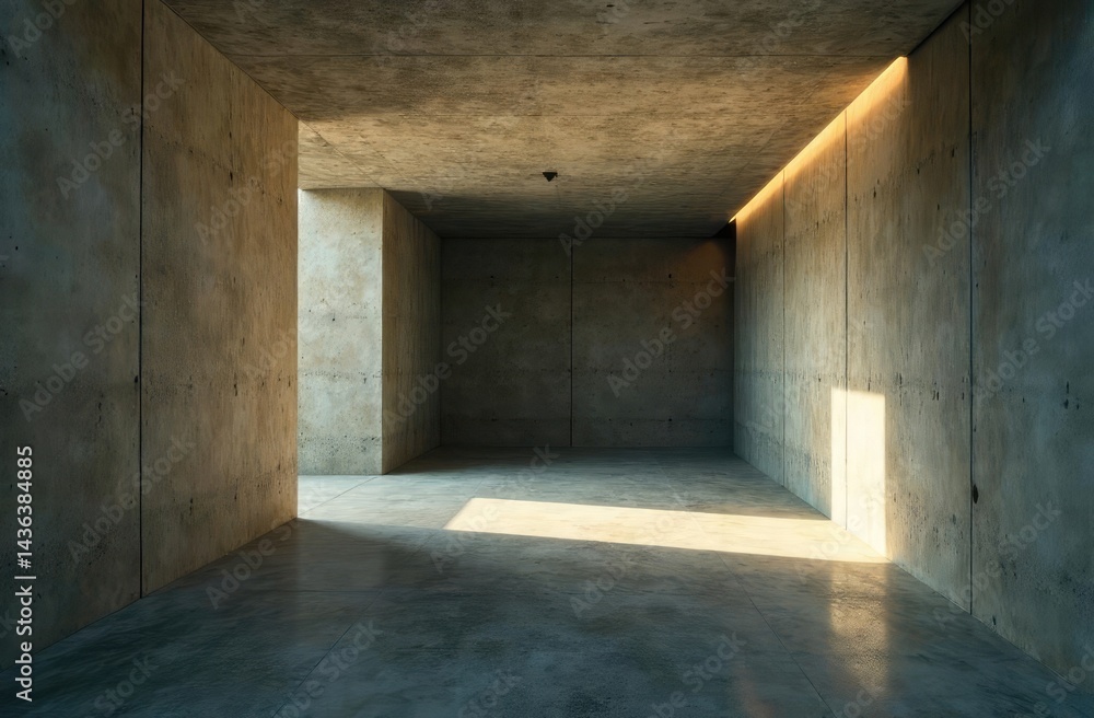 room , concrete walls room , concrete walls