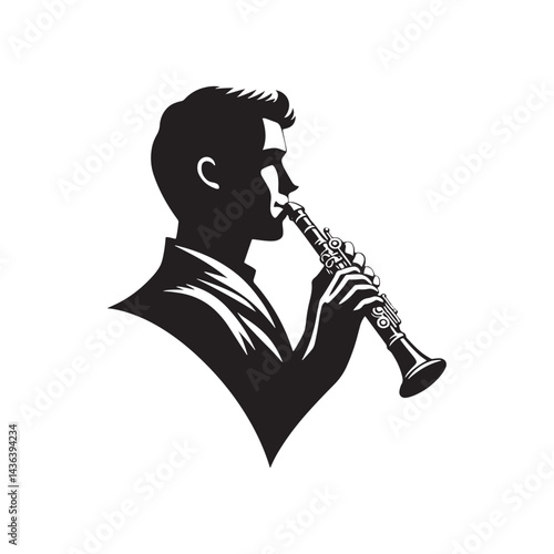 Bright and Lively: A Stunning Collection of Piccolo Vector Silhouettes Showcasing the Sleek Shape, High-Pitched Sound, and Expressive Beauty of This Iconic Woodwind Instrument.