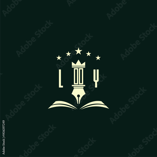 initials design modern legal attorney law firm lawyer advocate consultancy business logo vector