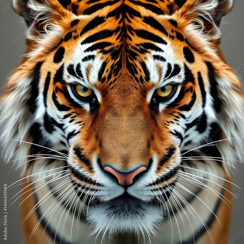Fototapeta premium portrait of a bengal tiger High resolution image 