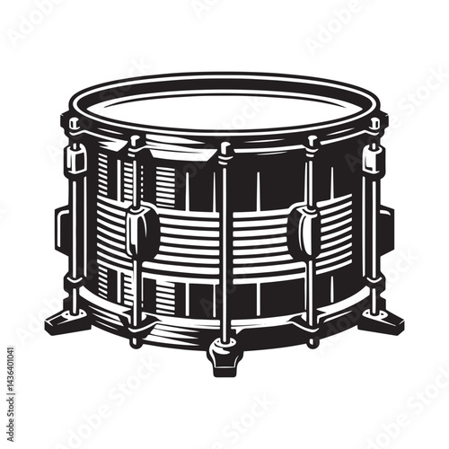 Rhythmic Precision: A Dynamic Collection of Snare Drum Vector Silhouettes Celebrating the Bold Shape, Crisp Sound, and Essential Role of This Iconic Percussion Instrument.
