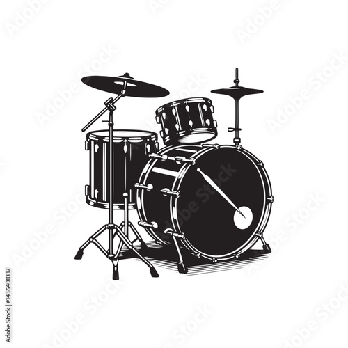 Rhythmic Precision: A Dynamic Collection of Snare Drum Vector Silhouettes Celebrating the Bold Shape, Crisp Sound, and Essential Role of This Iconic Percussion Instrument.