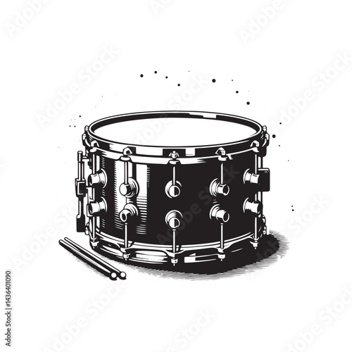 Rhythmic Precision: A Dynamic Collection of Snare Drum Vector Silhouettes Celebrating the Bold Shape, Crisp Sound, and Essential Role of This Iconic Percussion Instrument.