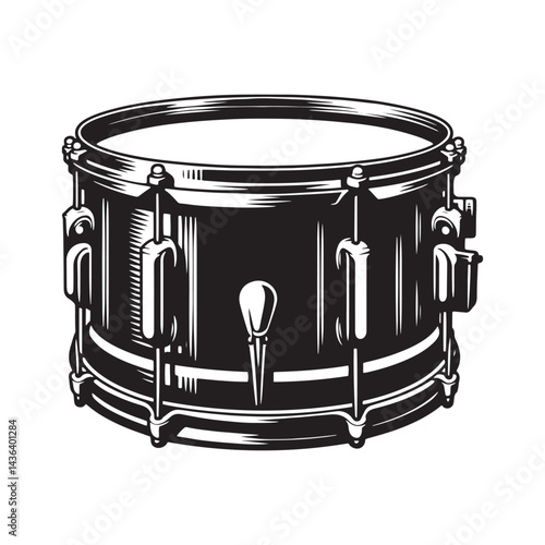 Rhythmic Precision: A Dynamic Collection of Snare Drum Vector Silhouettes Celebrating the Bold Shape, Crisp Sound, and Essential Role of This Iconic Percussion Instrument.