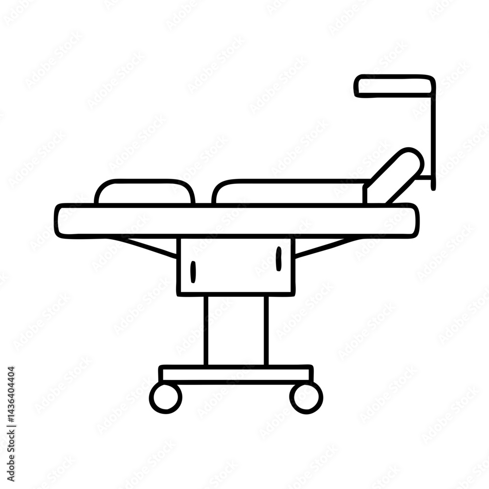 operating table icon, operating table line art - simple line art of operating table, perfect for operating table logos and icons operating table icon, operating table line art - simple line art of operating table, perfect for operating table logos and icons