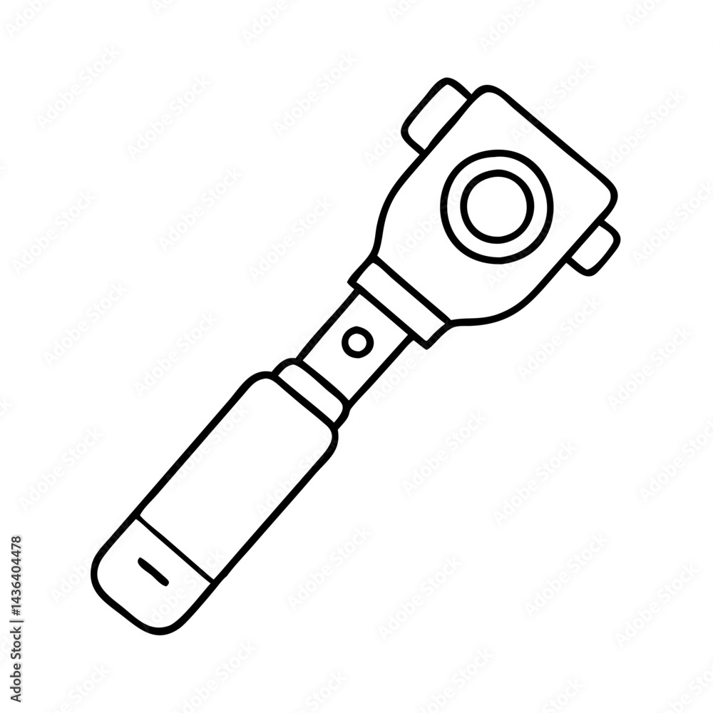 ophthalmoscope icon, ophthalmoscope line art - simple line art of ophthalmoscope, perfect for ophthalmoscope logos and icons ophthalmoscope icon, ophthalmoscope line art - simple line art of ophthalmoscope, perfect for ophthalmoscope logos and icons