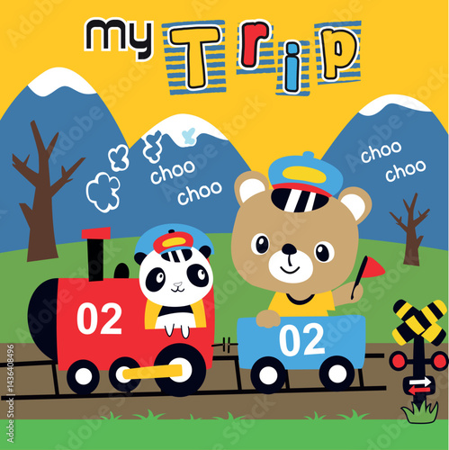 Endearing animal performing delightful stunts for children