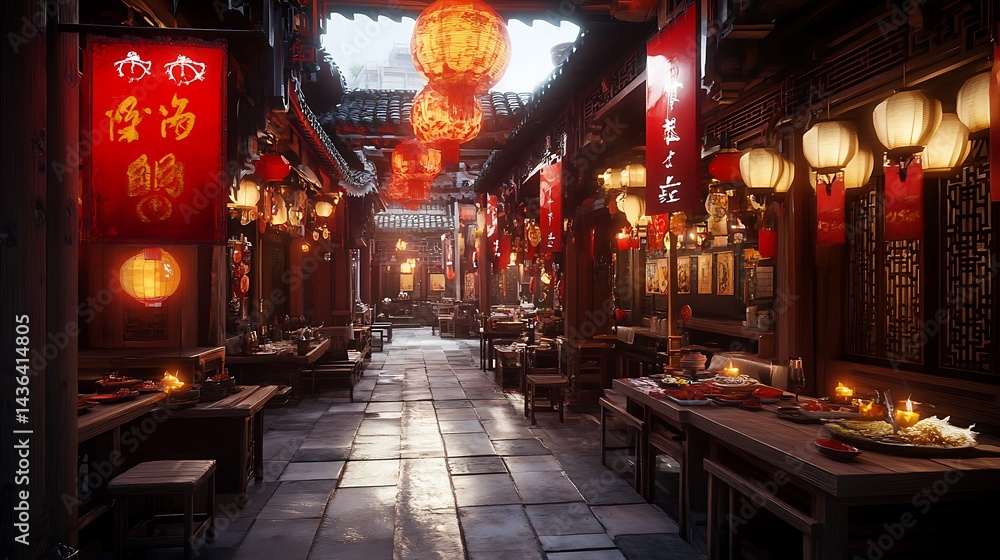 Obraz premium Ancient Chinese wooden structure showcasing intricate architectural details high resolution picture