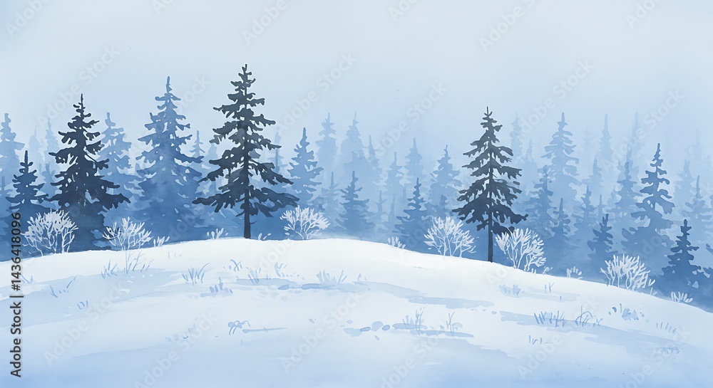 Winter's Silent Embrace AI Generated Winter's Silent Embrace AI Generated