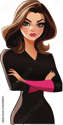 Confident and capable, she's ready to take charge in any professional setting.