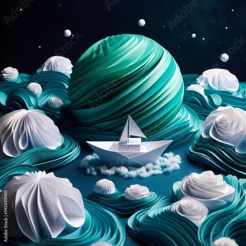 The paper orbits a ce