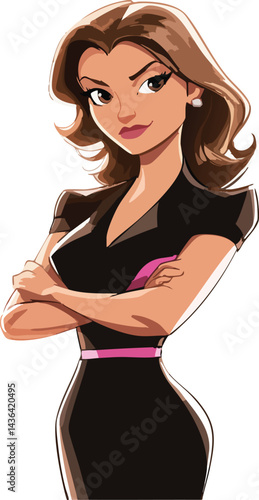 Confident and capable, she's ready to take charge in any professional setting.