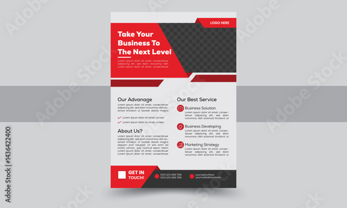 Modern Corporate Business Flyer Template Design for Company Promotion and Marketing