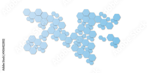 Abstract, hexagon, illustration, blue, pattern, backgrounds, horizontal, textured, shape, design, futuristic, template, bright, geometric shape, vector, abstract backgrounds, concepts, creativity, mos