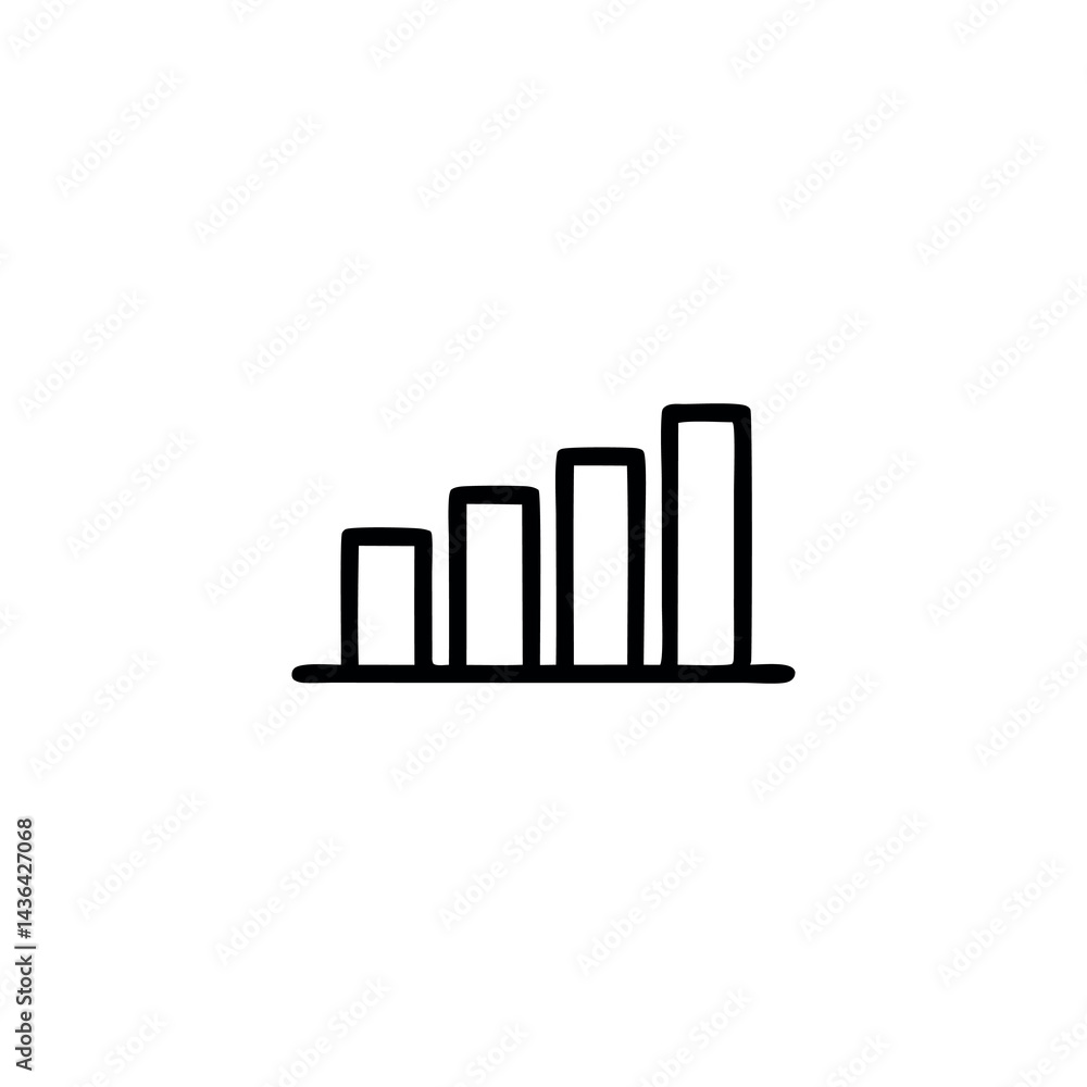 business graph on white background business graph on white background