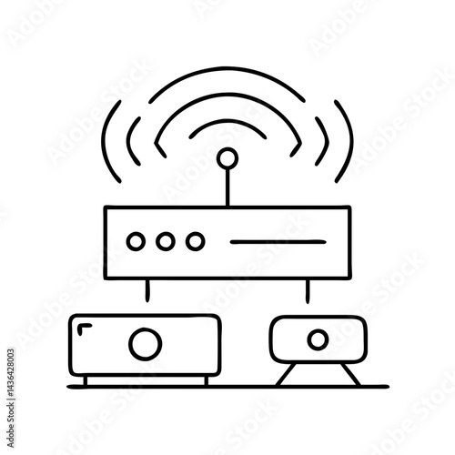 wan icon, wan line art - simple line art of wan, perfect for wan logos and icons