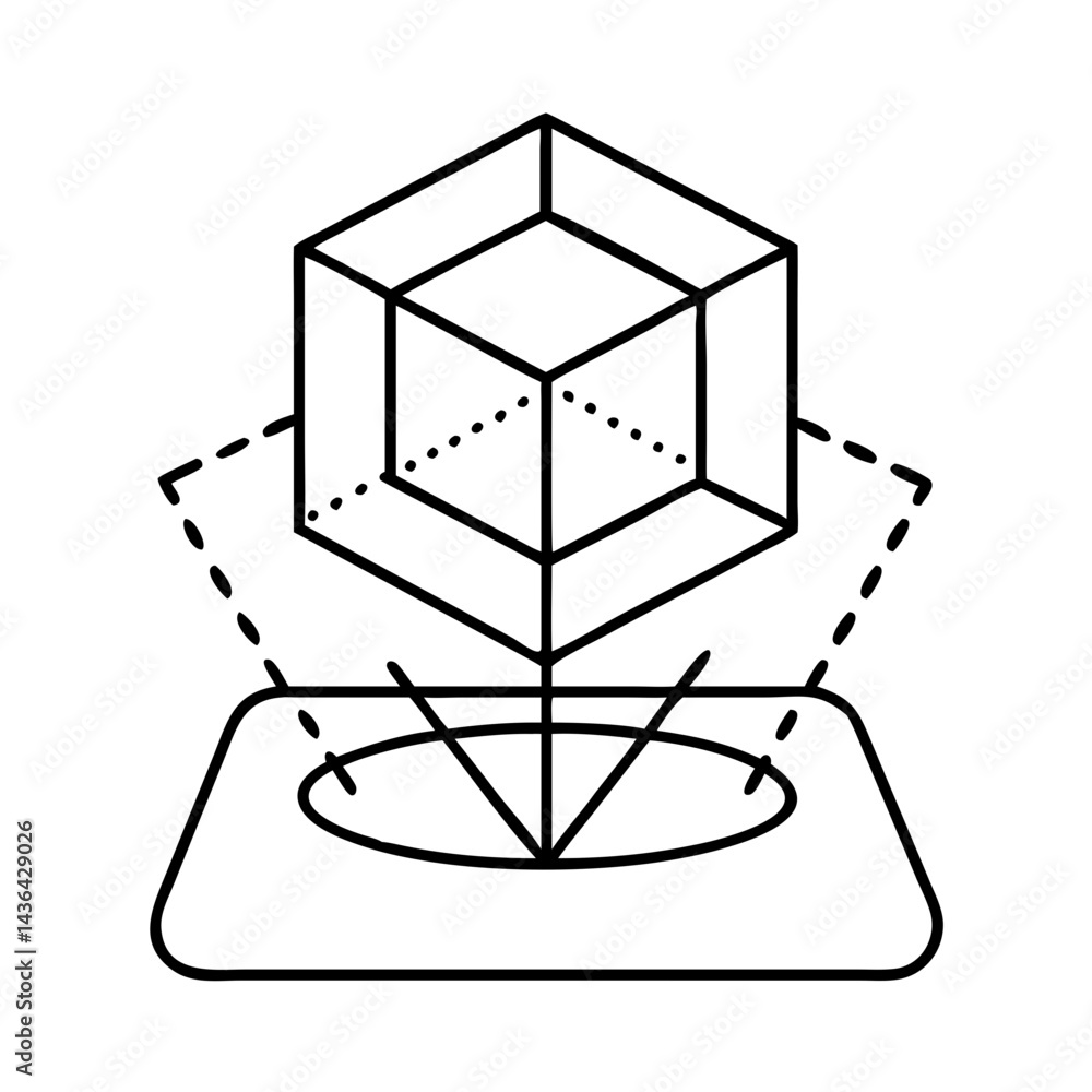 3d model icon, 3d model line art - simple line art of 3d model, perfect for 3d model logos and icons 3d model icon, 3d model line art - simple line art of 3d model, perfect for 3d model logos and icons