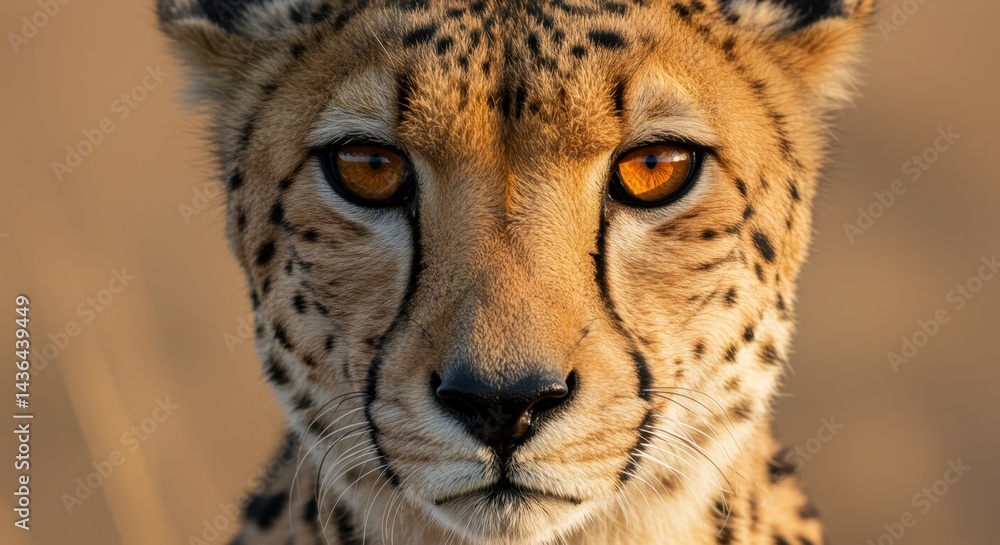 Close-up of a Cheetah's Face Close-up of a Cheetah's Face