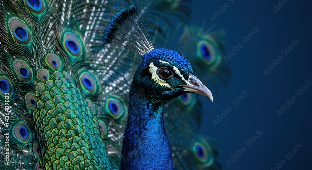 Obraz premium Peacock's Head Close-up