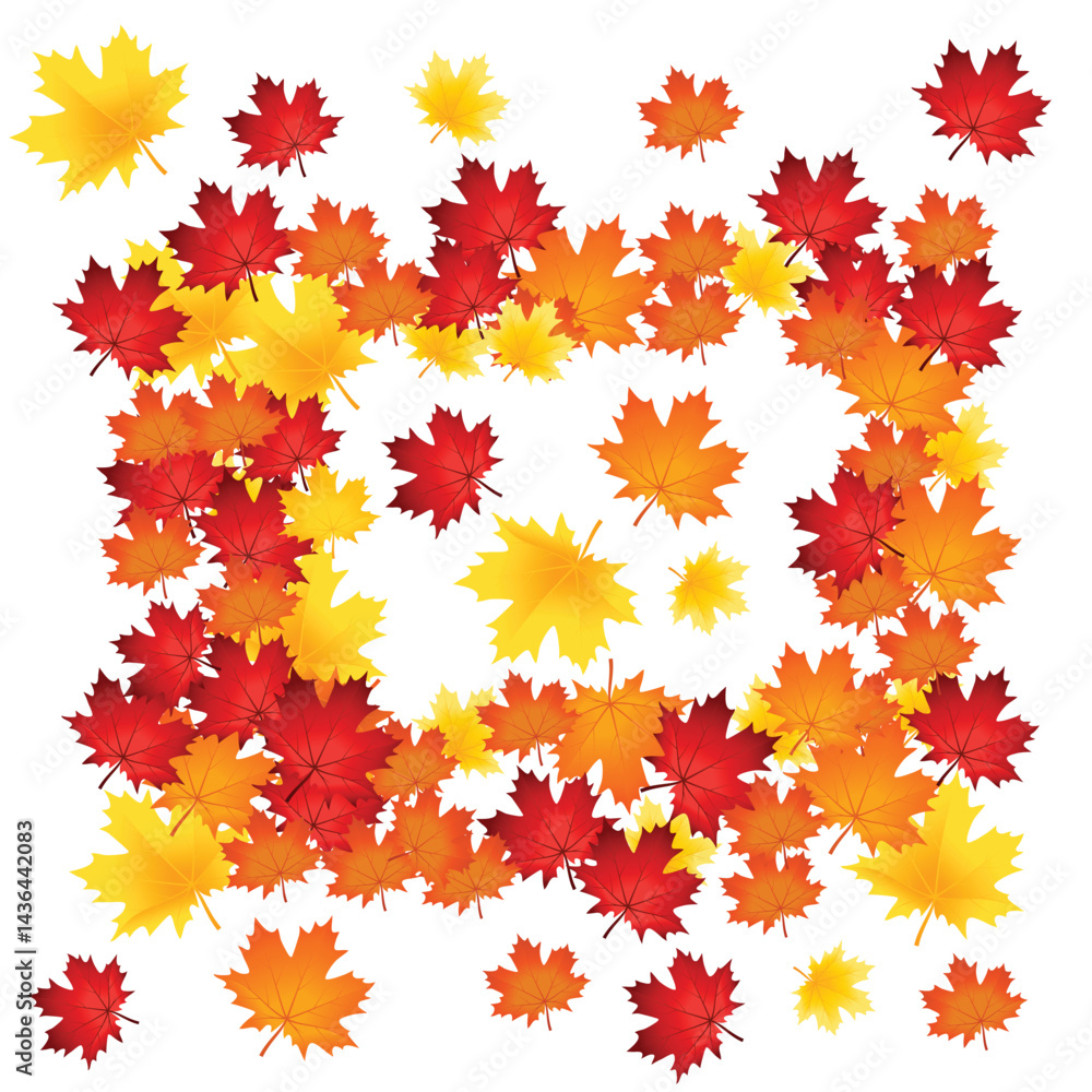Flat design autumn leaves collection vector design on white background
Flat design autumn leaves collection vector design on white background