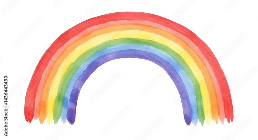 Watercolor Arc of Joy AI Generated Watercolor Arc of Joy AI Generated