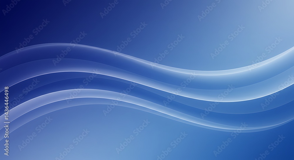 Fototapeta premium Azure Undulation AI Generated