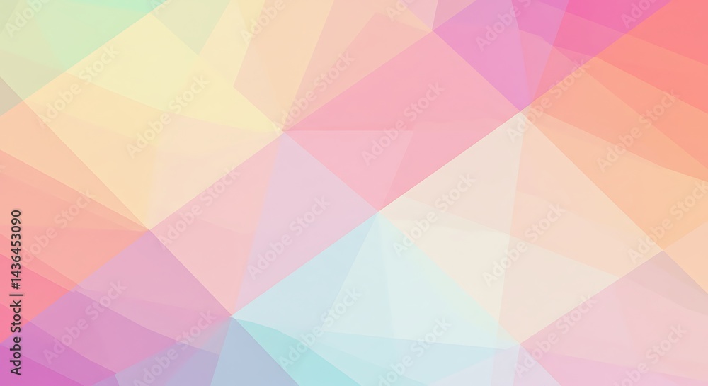 Pastel Geometric Dream AI Generated Pastel Geometric Dream AI Generated