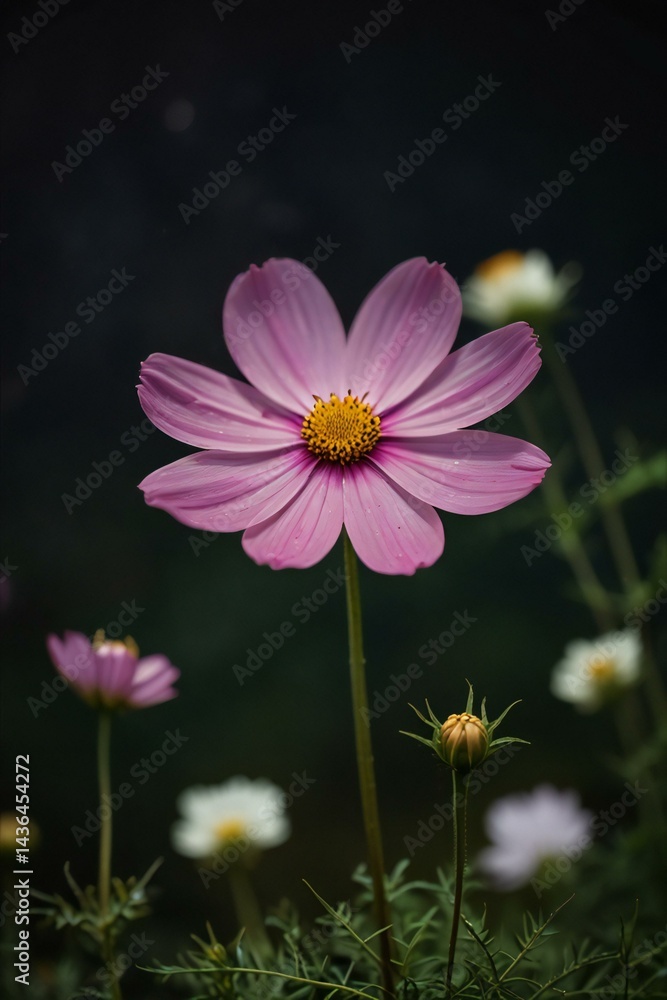 Fototapeta premium pink cosmos flower