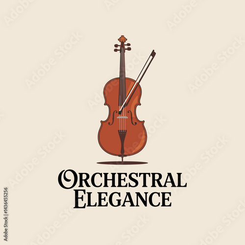 Orchestral Elegance Cello Badge
