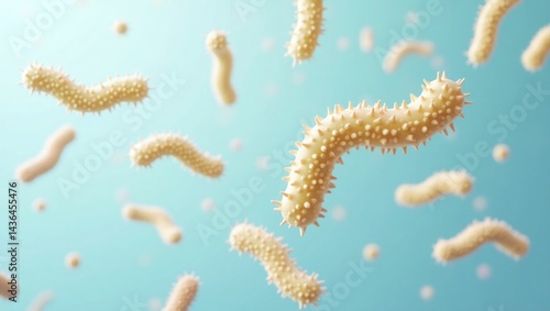 3d rendered illustration of a bacteria