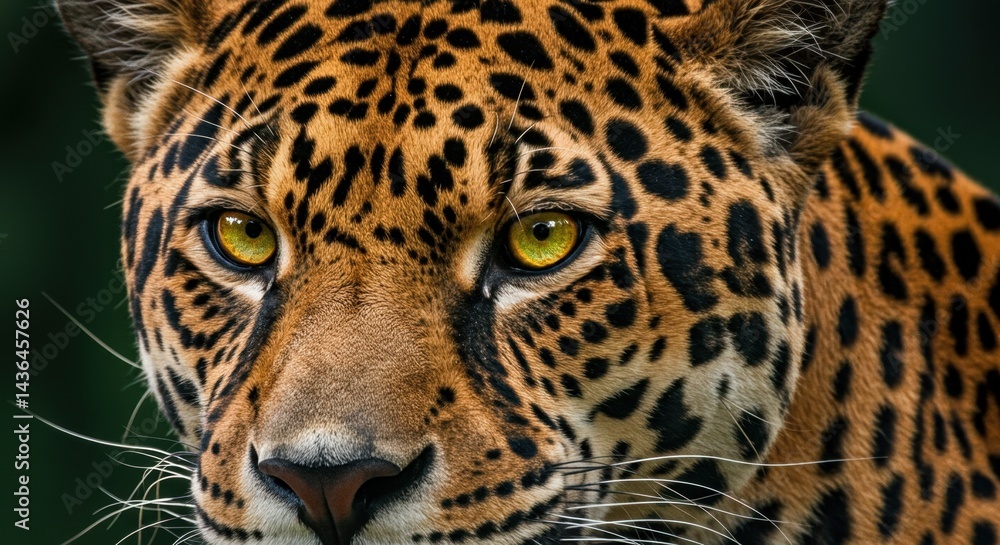 Obraz premium Intense Gaze of a Jaguar