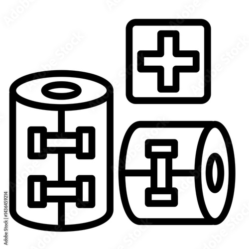 Bandage Wrap  Icon Element For Design	