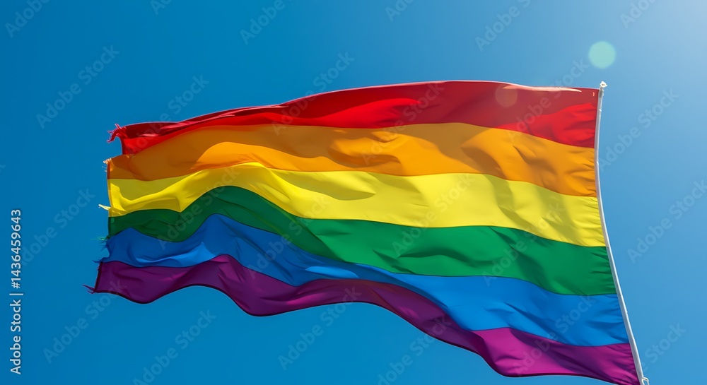 Obraz premium Rainbow's Embrace AI Generated