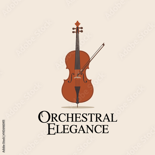 Orchestral Elegance Cello Badge