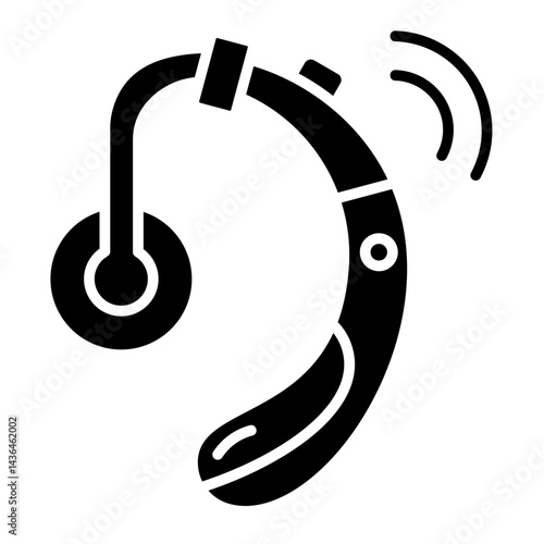 Hearing Aid  Icon Element For Design	