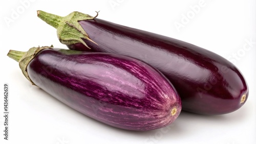 Wallpaper Mural Fresh eggplants on a white background   Torontodigital.ca