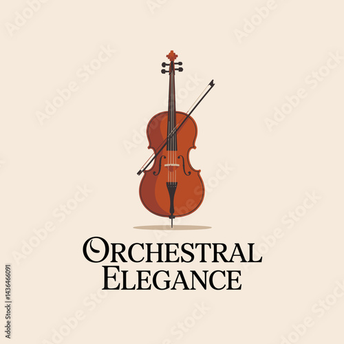 Orchestral Elegance Cello Badge